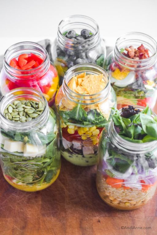 Six Healthy Mason Jar Salads Everyone Should Know