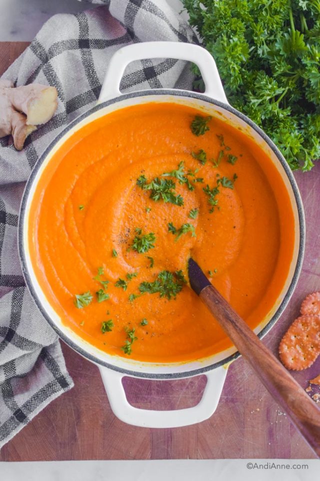 Easy Anti Inflammatory Turmeric Ginger Carrot Soup