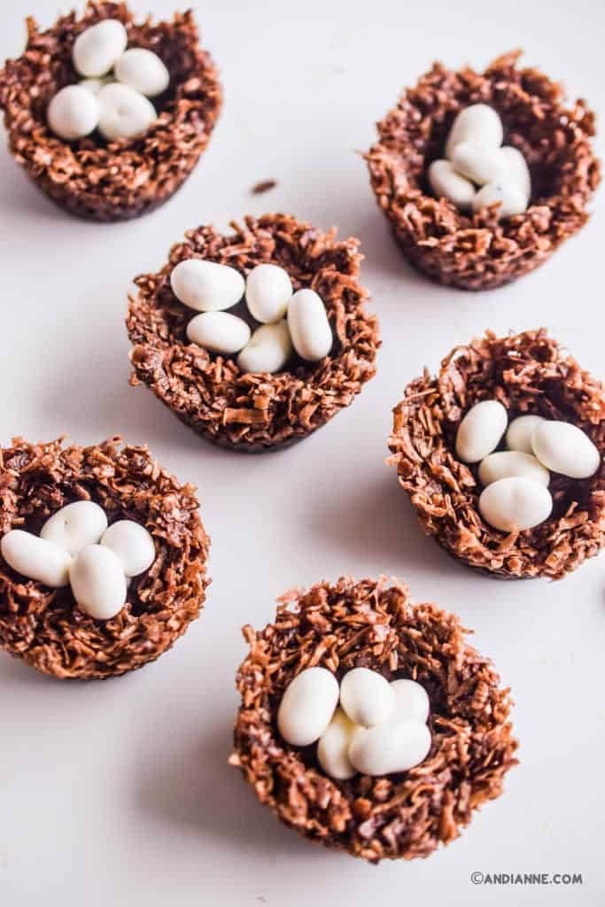 No Bake Bird's Nest Cookies Healthy and Only Five Ingredients