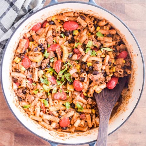 One Pot Taco Pasta - Andi Anne