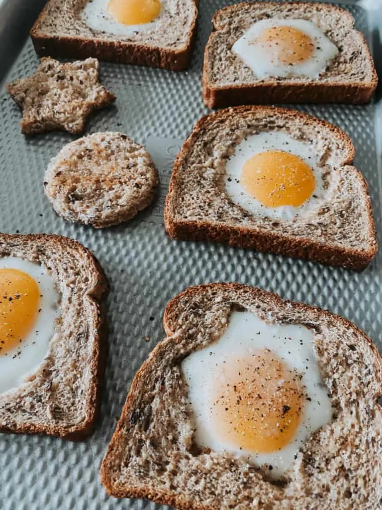 Toaster Oven Egg-In-A-Hole — The Skinny Fork