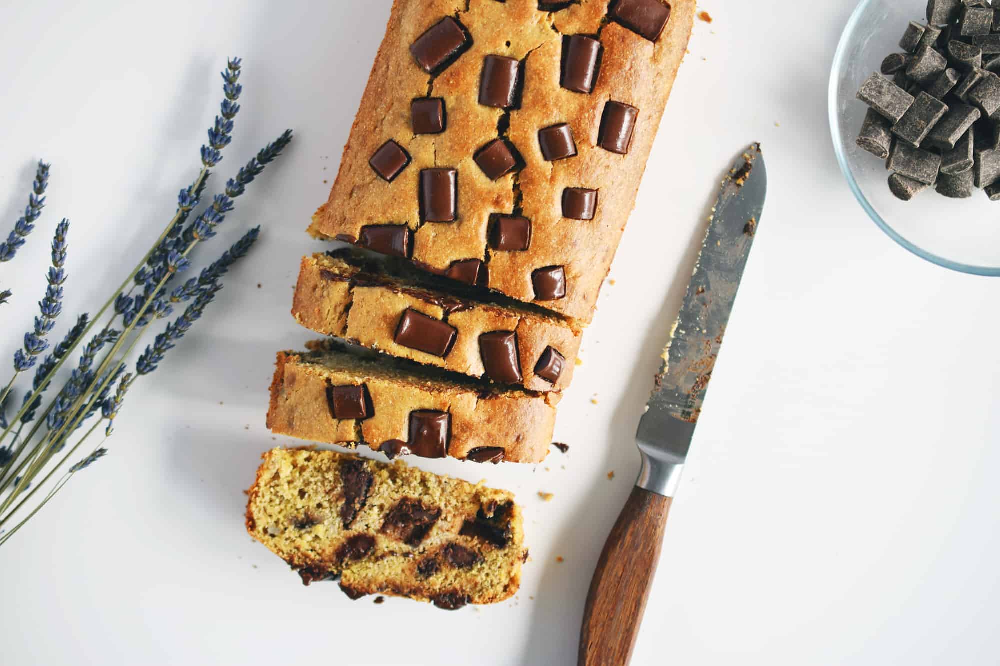Chickpea Flour Banana Bread With Chocolate Chips