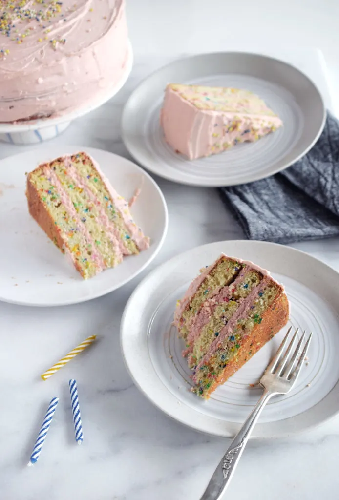 Rainbow Sprinkle Funfetti Birthday Cake | Unpeeled Journal