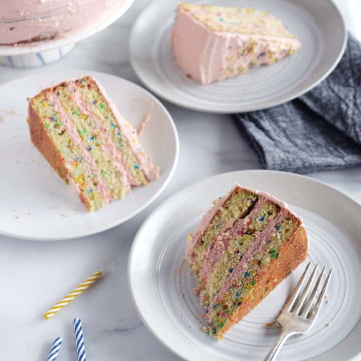 Mini Funfetti Layer Cake - Sweets by Elise