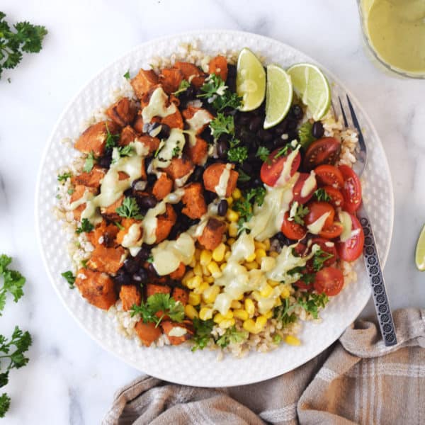 Sweet Potato Taco Bowl - Andi Anne