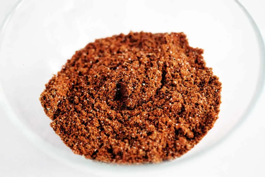 homemade taco seasoning mix in a glass bowl