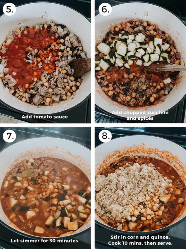 Turkey quinoa chili recipe instructions part two