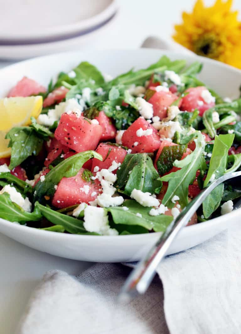 Watermelon Arugula Salad
