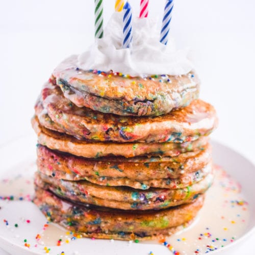 Birthday Sprinkle Pancakes From Scratch | My Daughter LOVED These!