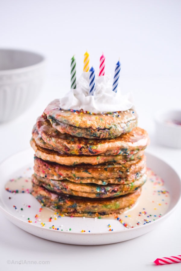 Birthday Sprinkle Pancakes From Scratch My Daughter LOVED These!