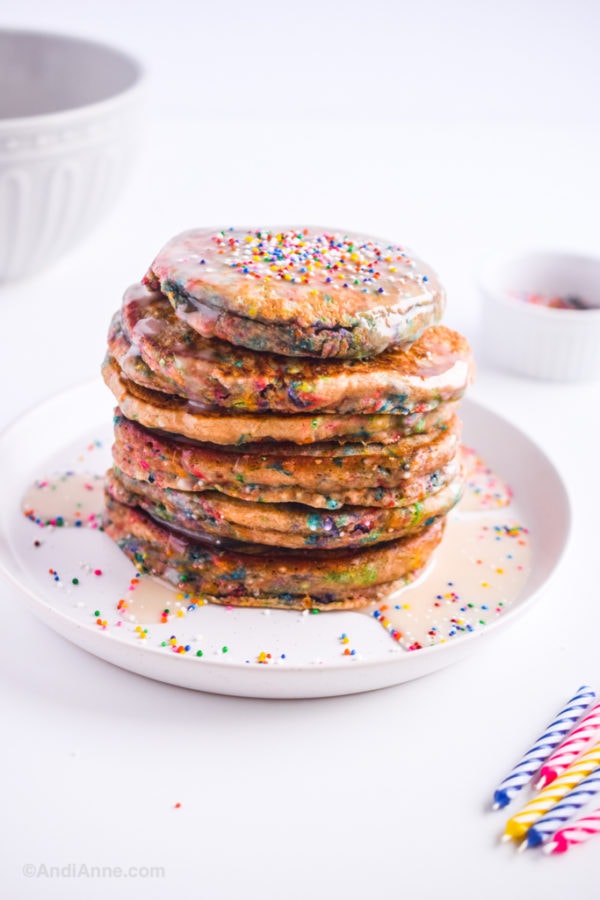 Birthday Sprinkle Pancakes From Scratch My Daughter LOVED These!