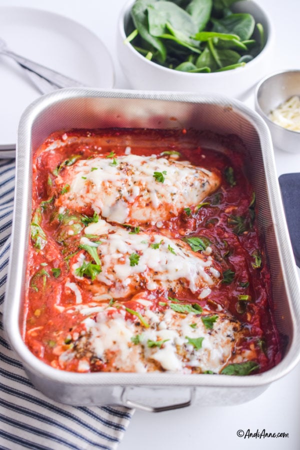 Mozzarella Chicken In Tomato Sauce 30 Minute Dinner