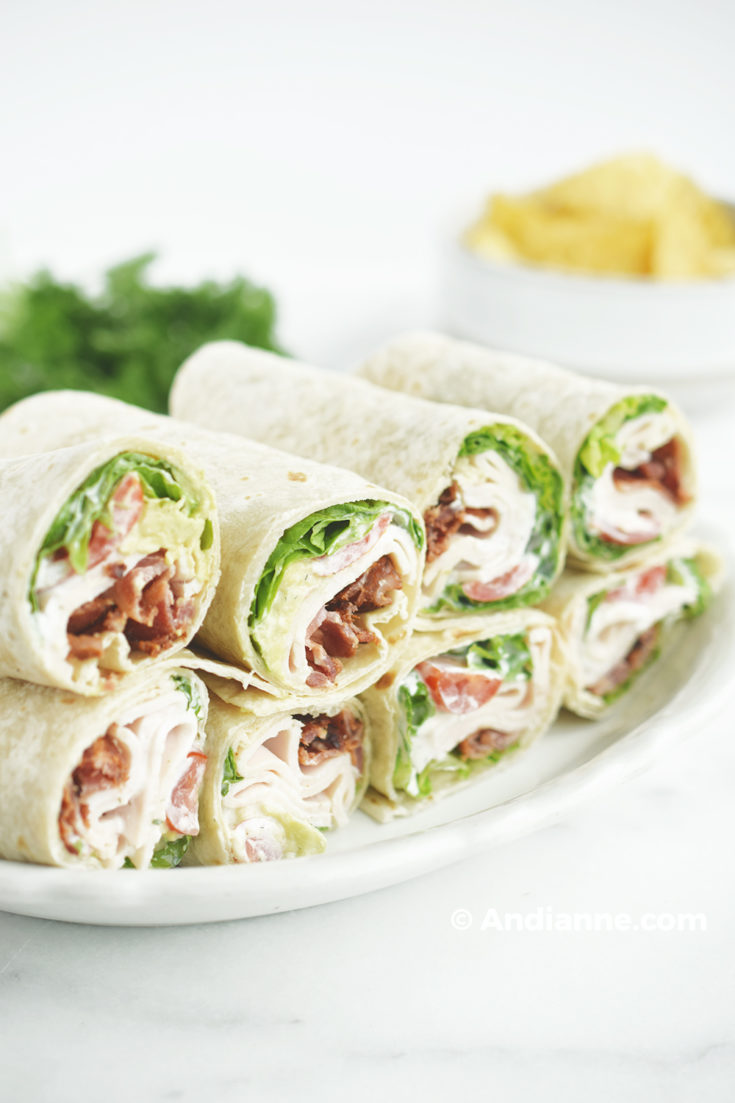 Chicken Bacon Ranch Wraps - Fast To Make and Full of Flavor - Andianne