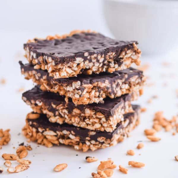 Chocolate Puffed Rice Squares Quick, Fast and Healthy!