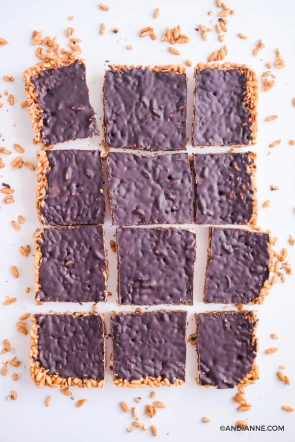 chocolate puffed rice squares