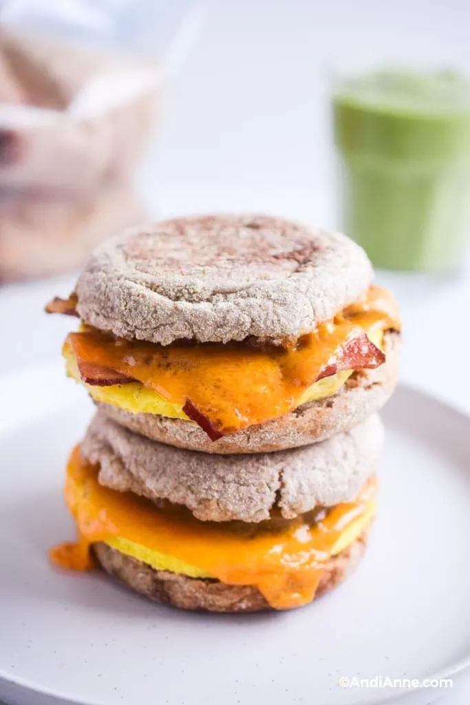 Freezer Sausage, Egg, and Cheese Breakfast Sandwiches - Damn Delicious