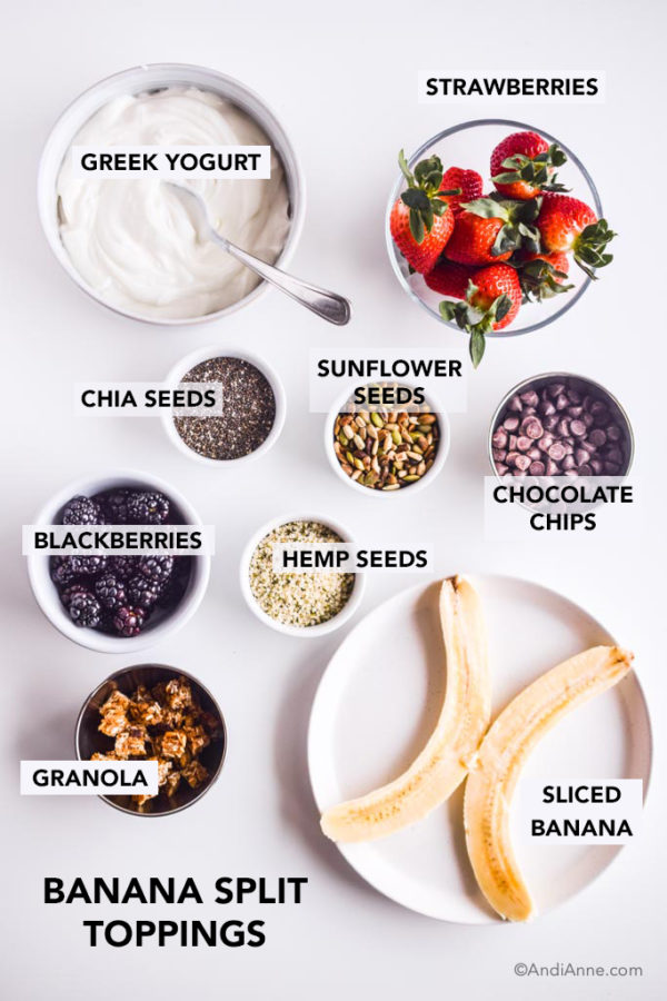 Healthy Banana Splits For Breakfast or Snacks - Really Easy to make