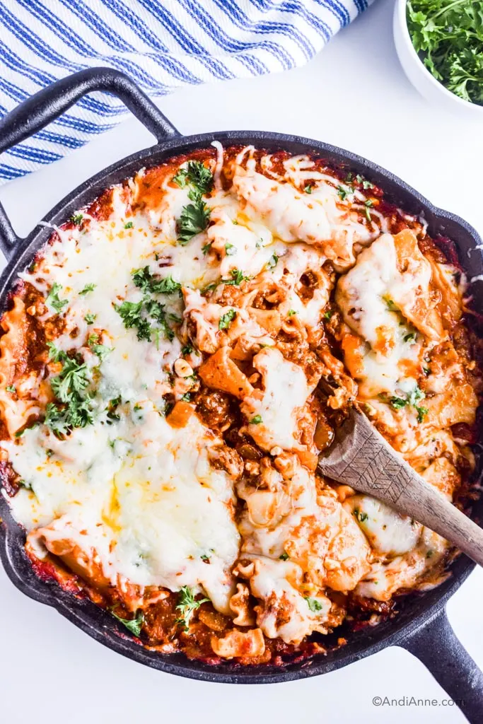 Skillet Chicken Lasagna