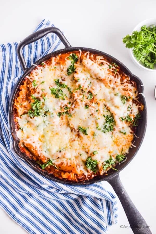 Skillet Lasagna Recipe (Ready In Under 30 Minutes!)
