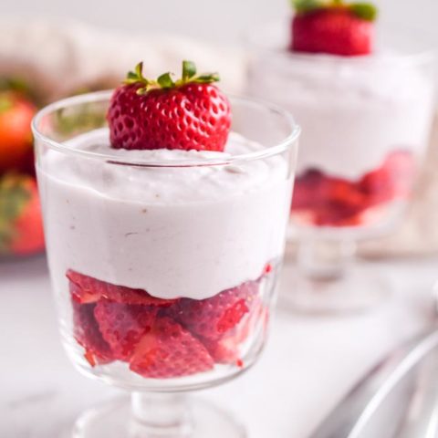 Strawberries And Cream Parfait Recipe - Healthy + Dairy Free