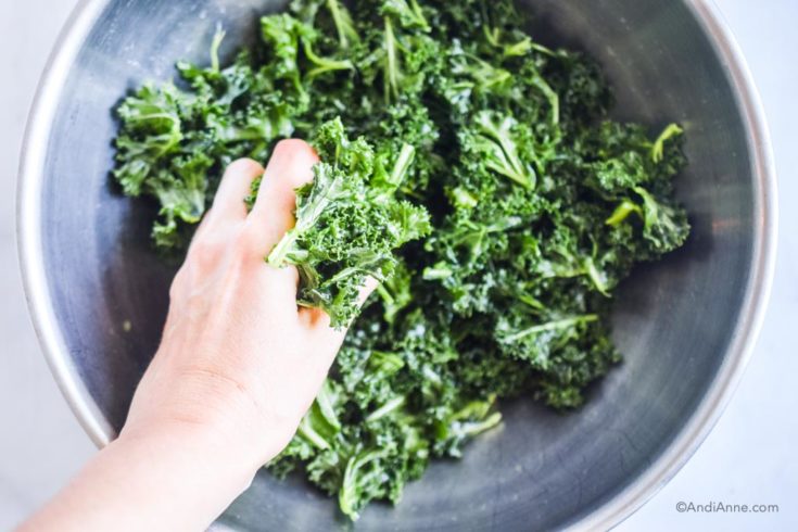 Sweet Potato Kale Salad With Avocado Dressing - Andi Anne