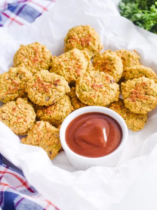 Baked Chickpea Nuggets (With Hidden Veggies) - By AndiAnne