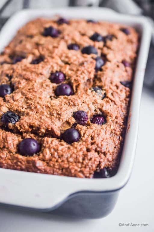 Oatmeal Blueberry Breakfast Loaf (Gluten Free, Nut Free)
