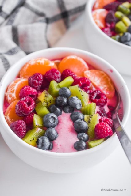 Rainbow Fruit Smoothie Bowl - Gorgeous, Fun and Colorful Recipe