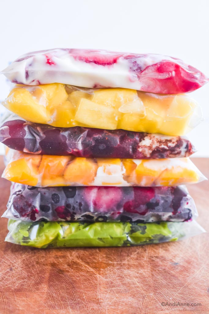 6 Healthy Smoothie Pack Recipes For Meal Prep Smoothies - Andi Anne