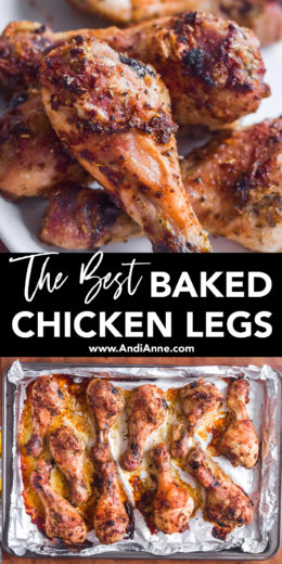 Oven Baked Chicken Legs - Andi Anne