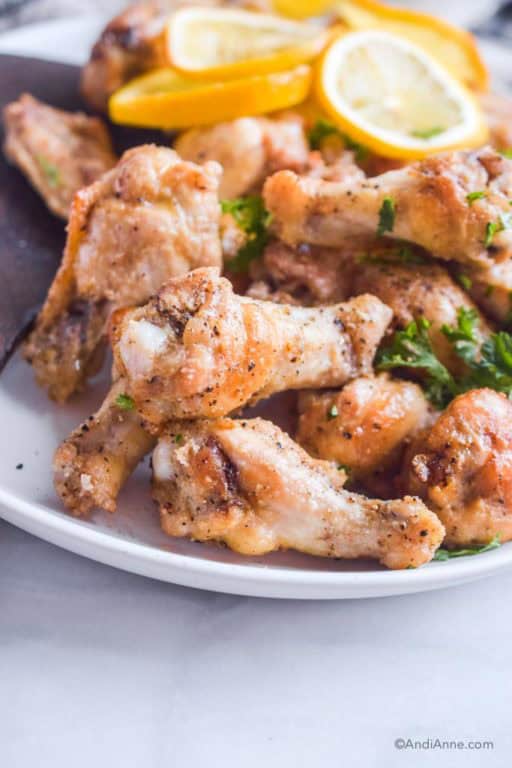 Lemon Garlic Chicken Wings - Andi Anne