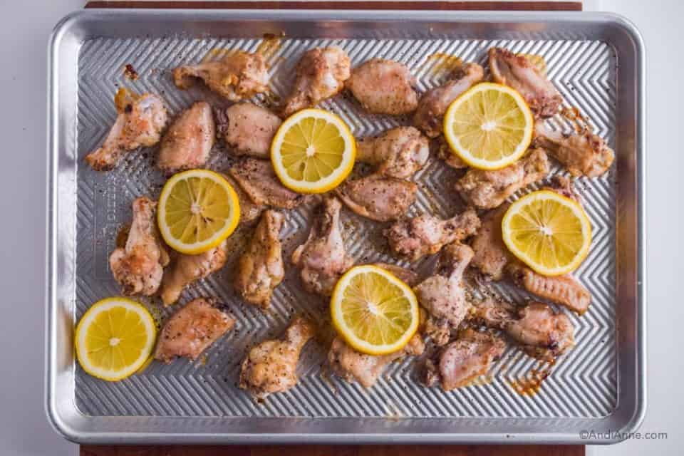 Lemon Garlic Chicken Wings - Andi Anne