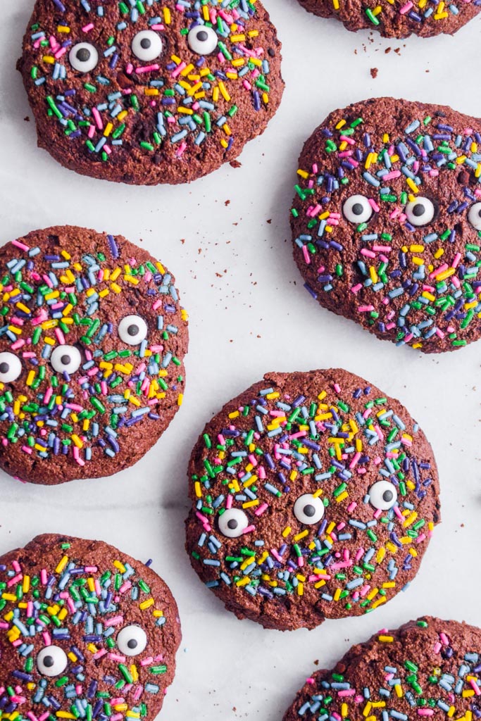 Chocolate Oat Monster Cookies