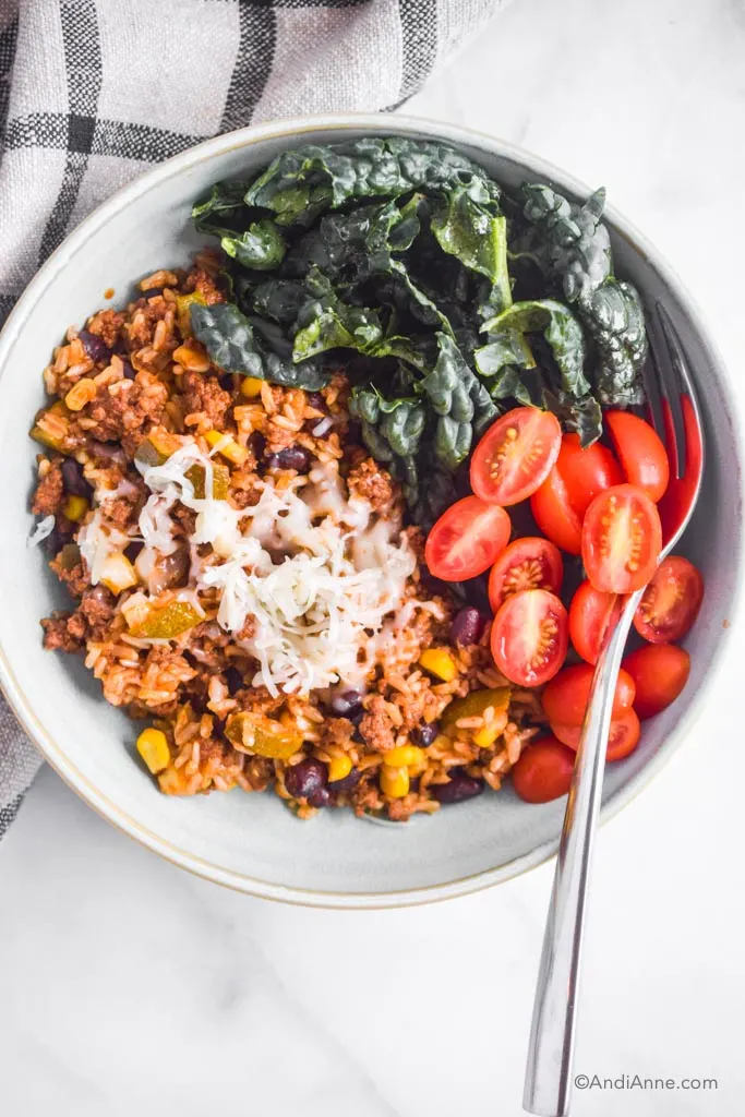 Instant Pot Ground Beef Burrito Bowls - Oh Sweet Basil