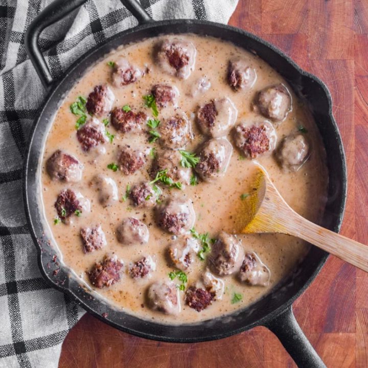 Swedish Meatballs with a Healthier Twist - (Gluten-free, Dairy-free, Paleo)