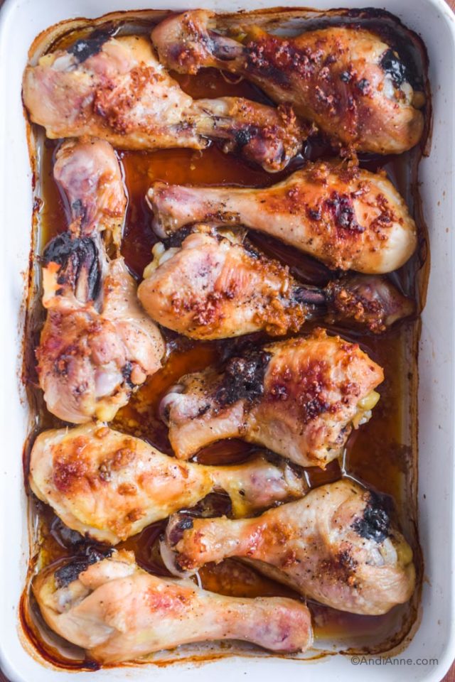 Baked Ginger Garlic Chicken Legs