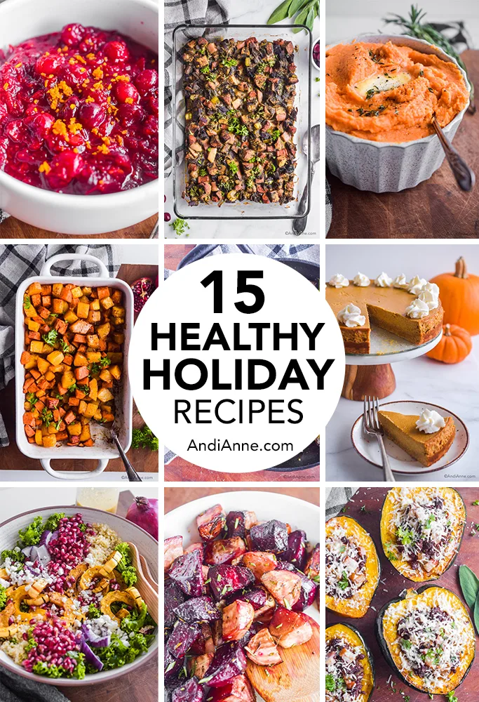15 Healthy Holiday Recipes For Thanksgiving or Christmas (Gluten-Free)