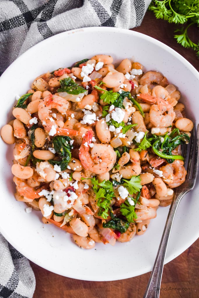 Shrimp with Cannellini Beans