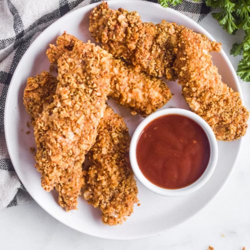 Tortilla Chip Chicken - Chicken Tenders Made With Tortilla Chips