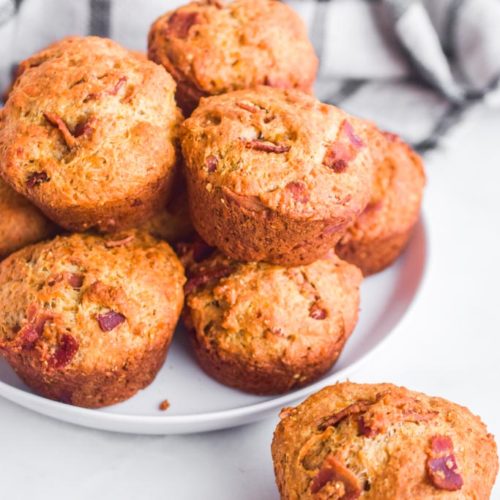 Bacon Cheese Muffin Biscuits - Sweet And Savory All In One