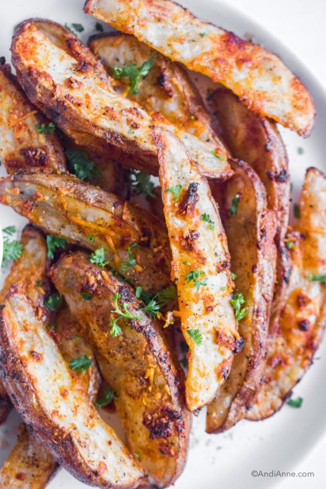 Crispy Parmesan Potato Wedges - The Easiest Method That Works!