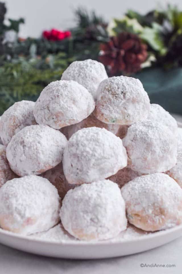 Snowball Cookies With Hidden M&Ms (Buttery and Light Without Nuts)