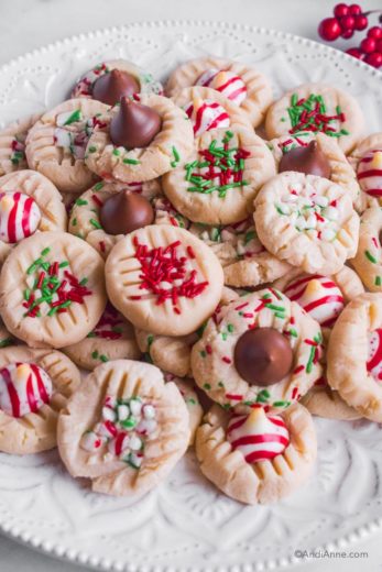 Christmas Whipped Shortbread Cookies (Melt In Your Mouth Goodness)