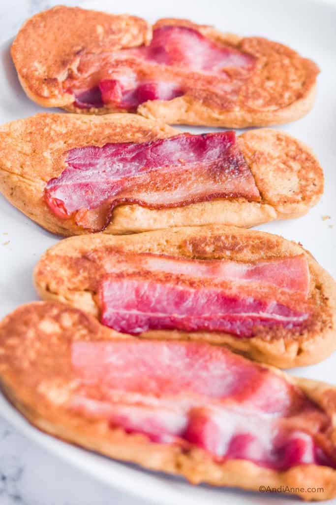 Pancake Bacon Dippers with Maple Syrup Up Your Breakfast Game