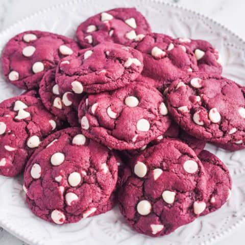 Red Velvet Cake Mix Cookies - (So EASY and simple to make)