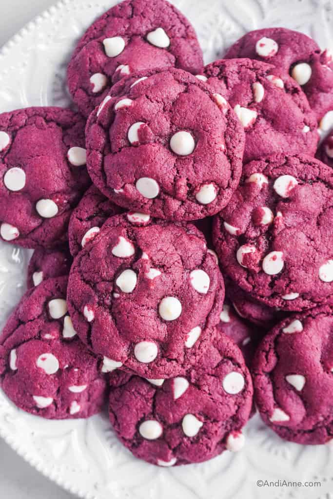 Red Velvet Cake Mix Cookies - (So EASY and simple to make)