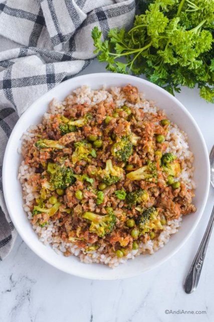 Teriyaki Ground Turkey With Rice Easy Dinner In Minutes