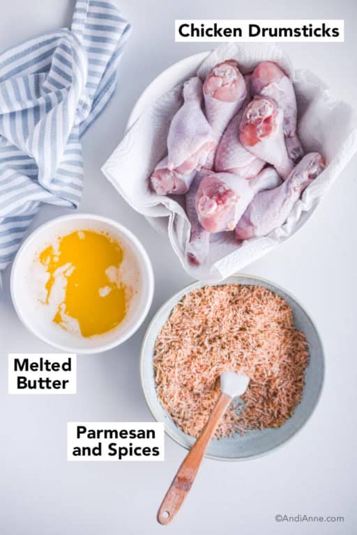 Air Fryer Parmesan Chicken Drumsticks Crispy Outside, Tender Inside