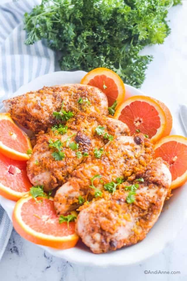 Baked Orange Ginger Chicken Breasts - Andi Anne