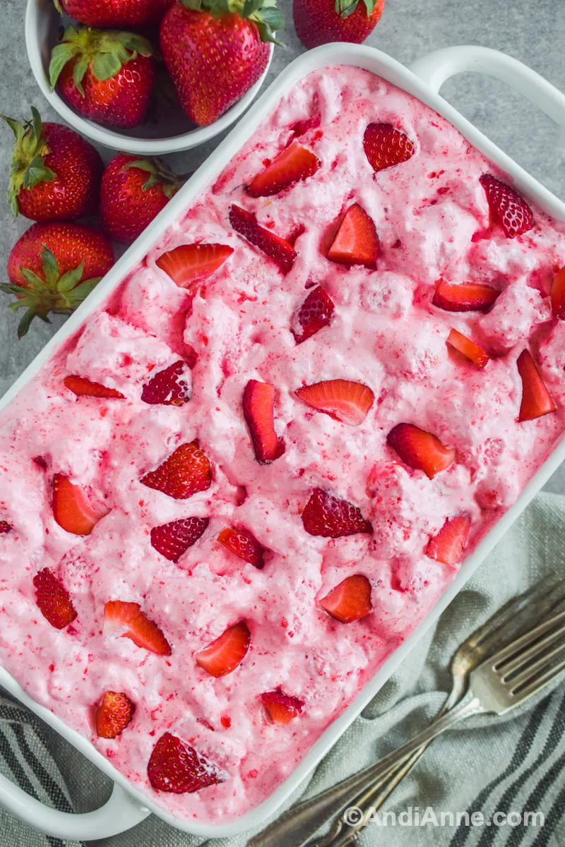 Strawberry Angel Food Cake - My Kitchen Love